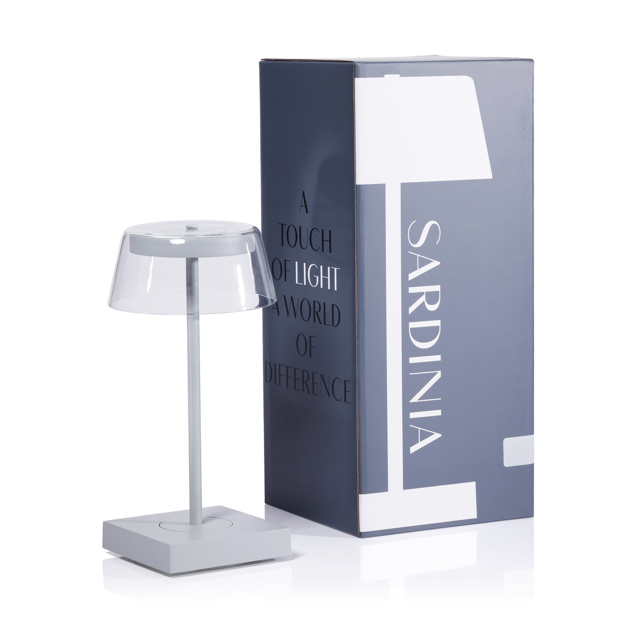 SARDINIA Rechargeable Table Light - Light Gray - by Carlyle Avenue