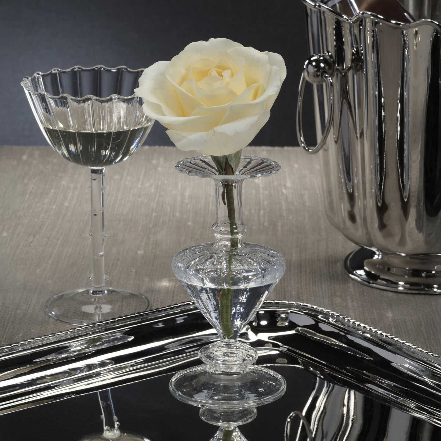 Pompidou Clear Glass Vase - Vases by Carlyle Avenue