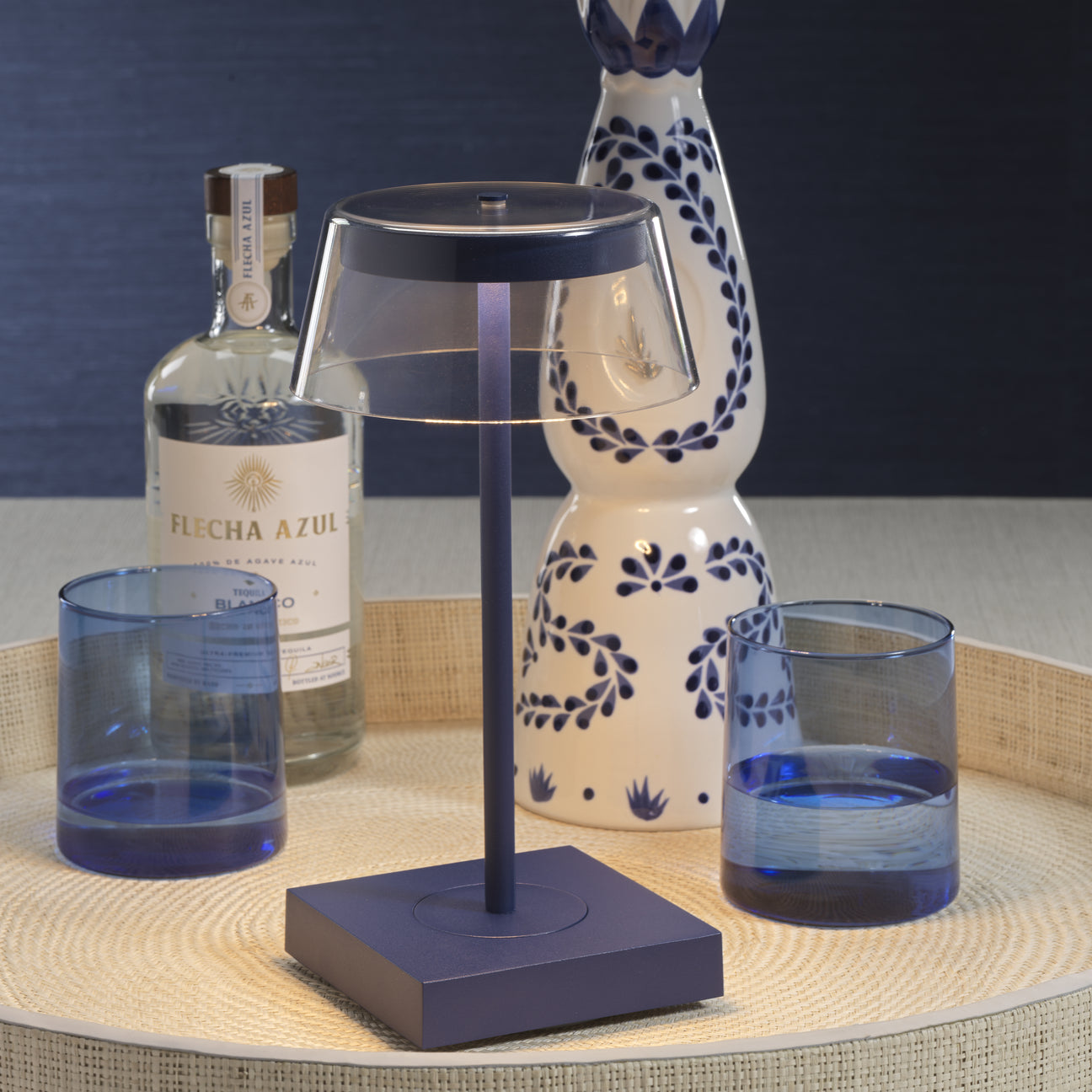 SARDINIA Rechargeable Table Light - Indigo Blue