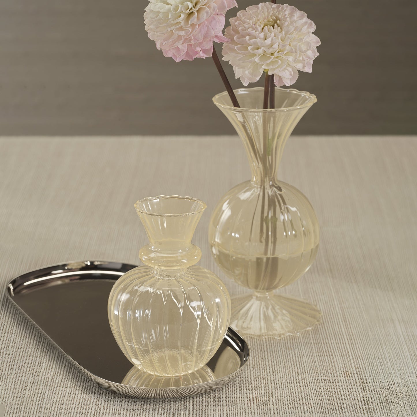 Treviso Piccola Glass Vase - Yellow Cloud - Vases by Carlyle Avenue