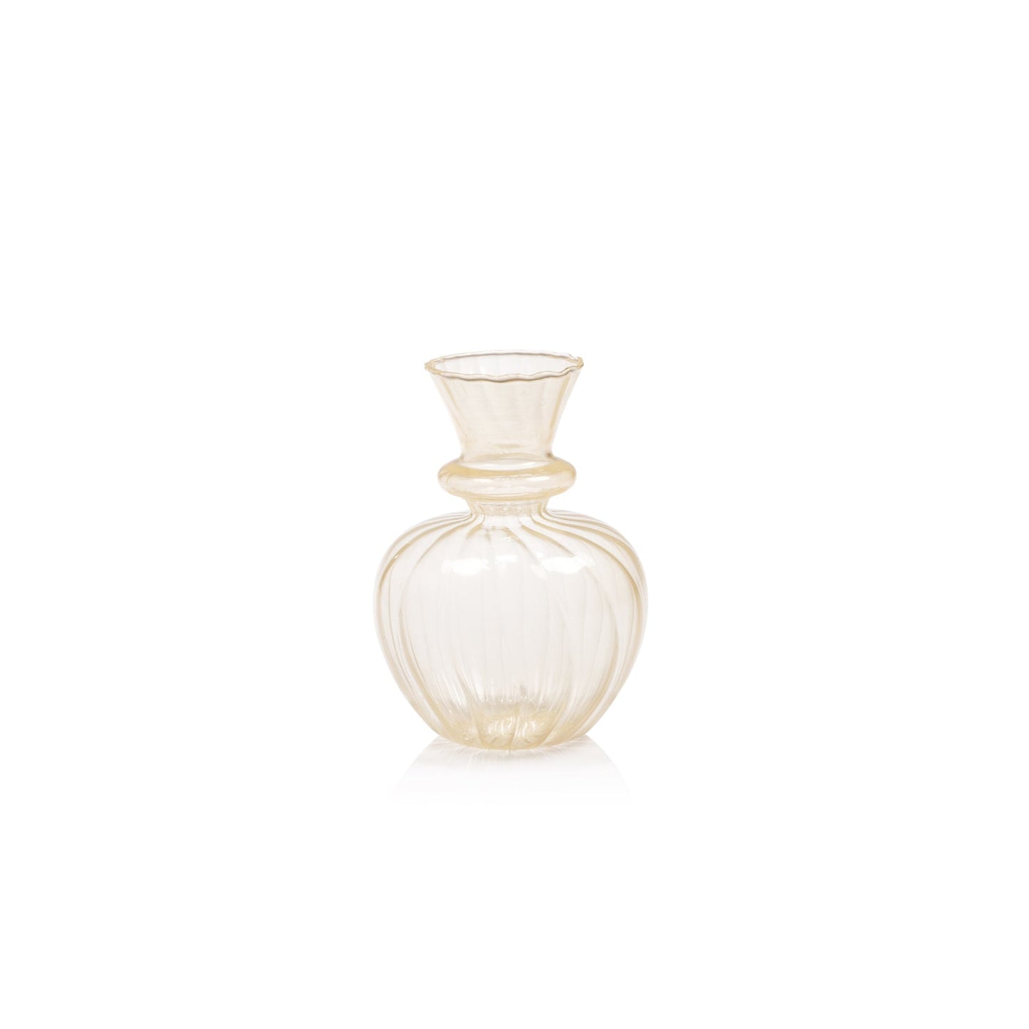 Treviso Piccola Glass Vase - Yellow Cloud - Vases by Carlyle Avenue