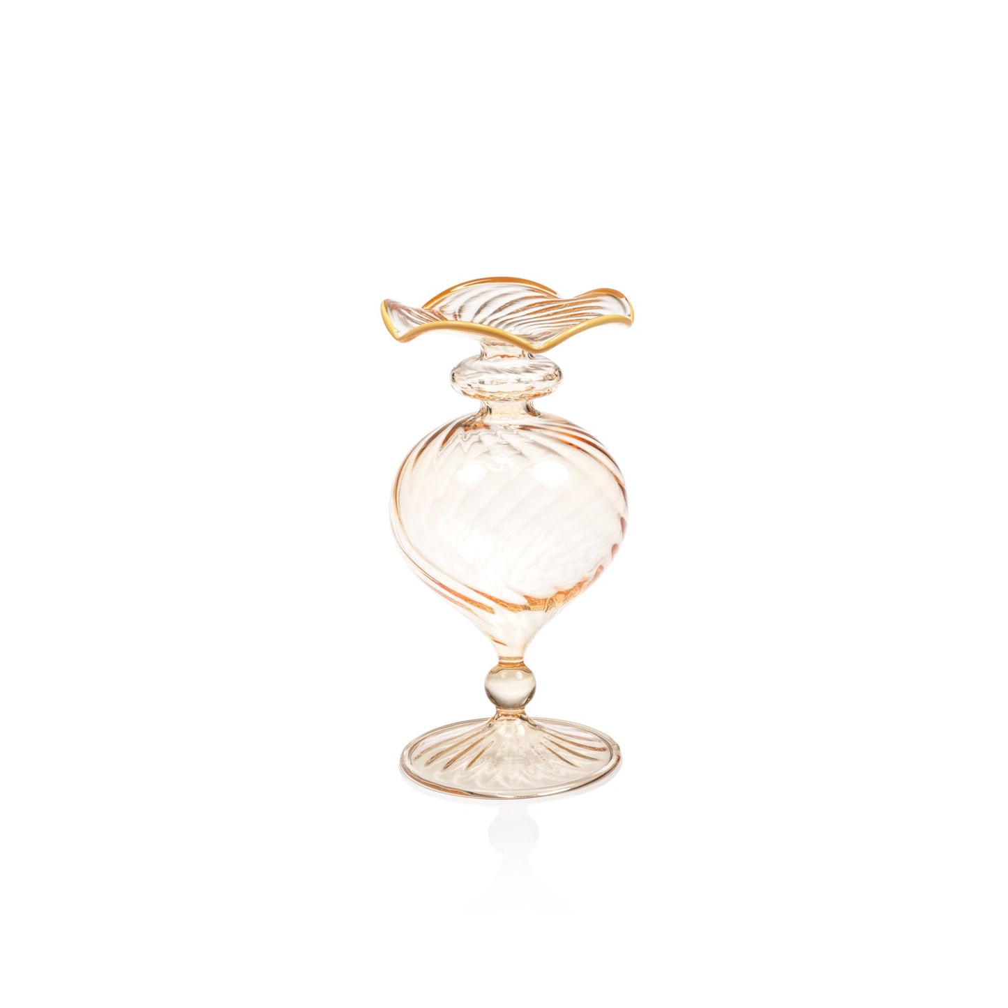 Treviso Glass Vase - Peach - Vases by Carlyle Avenue