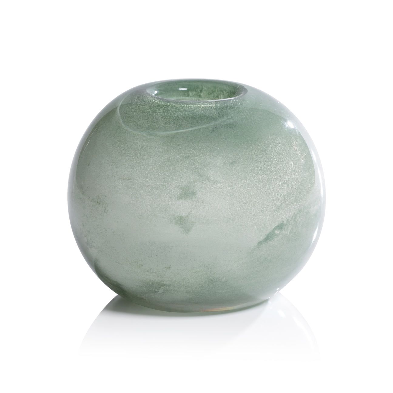 Lumen Sage Blown Glass Vase - Vases by Carlyle Avenue