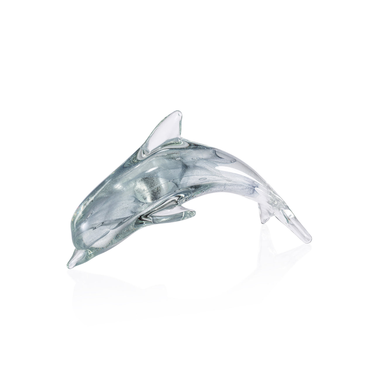 Grey Decorative Glass Dolphin - Decorative Accessories by Carlyle Avenue