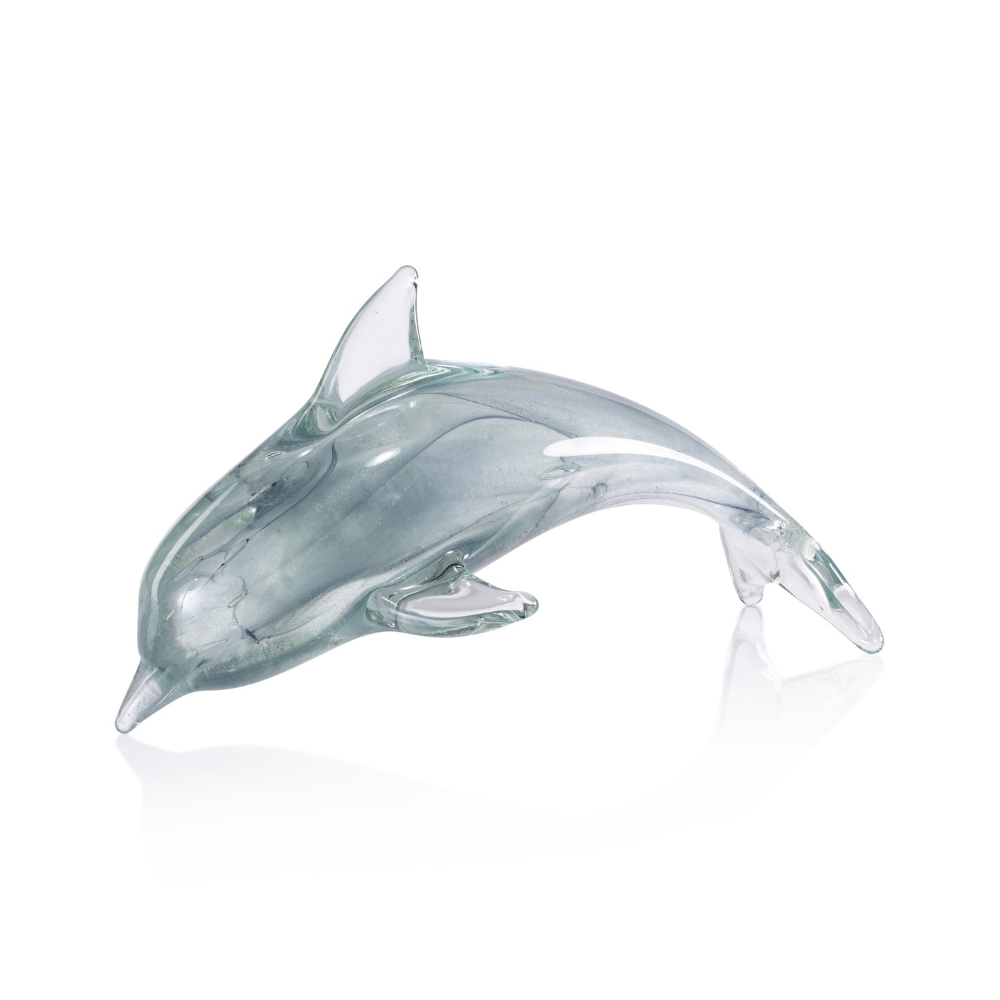 Grey Decorative Glass Dolphin - Decorative Accessories by Carlyle Avenue