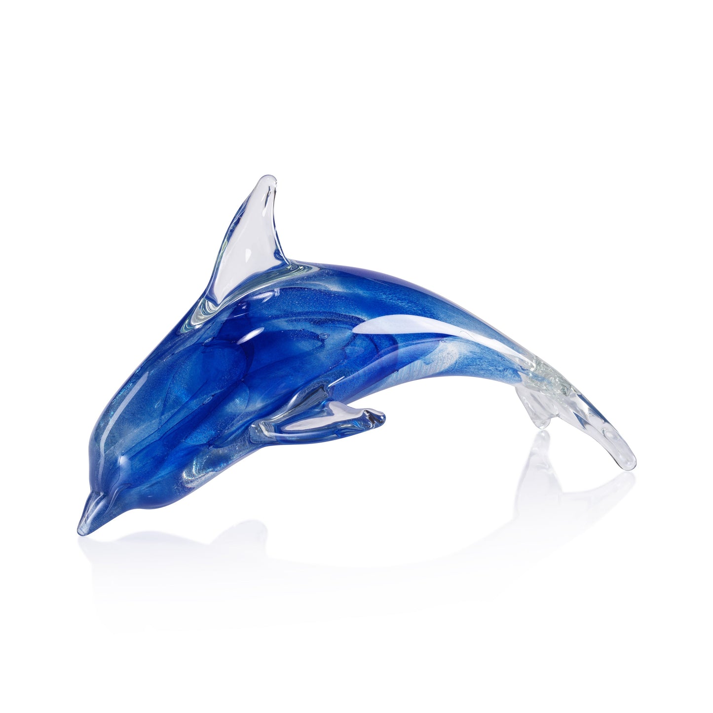 Blue Decorative Glass Dolphin - Decorative Accessories by Carlyle Avenue