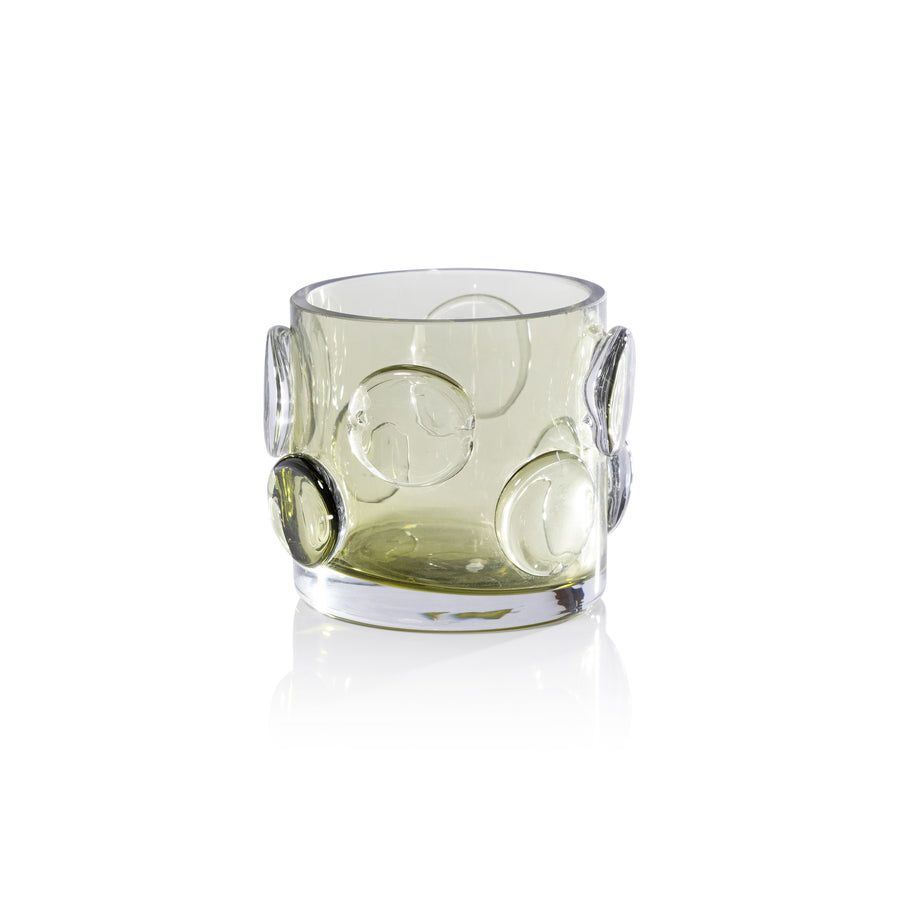 Celeste Vase/Hurricane Collection - Green - Decorative Accessories by Carlyle Avenue