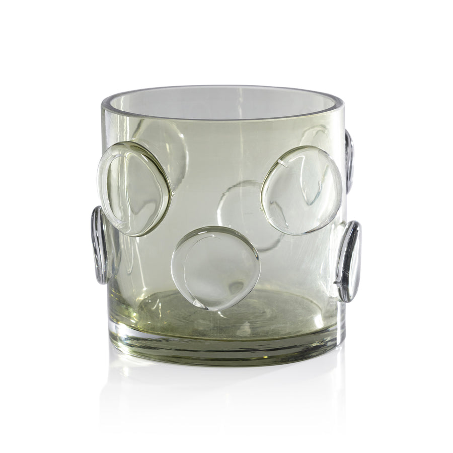 Celeste Vase/Hurricane Collection - Green - Decorative Accessories by Carlyle Avenue