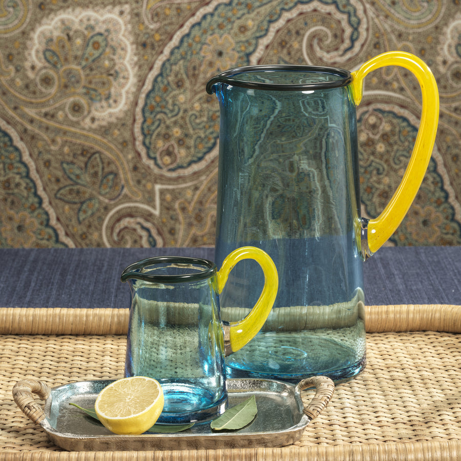 Lagoon Juice Pitcher - Aqua, Green and Yellow