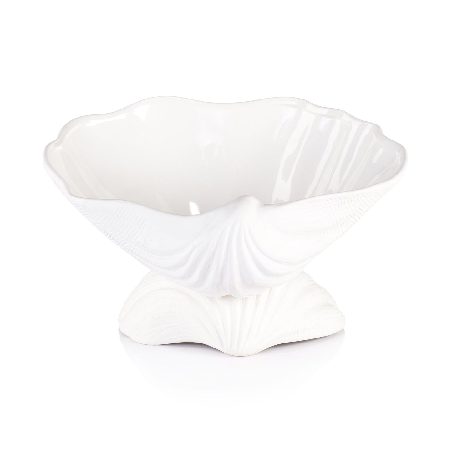 La Coquille Stoneware Clam Shell Bowl - Serveware by Carlyle Avenue
