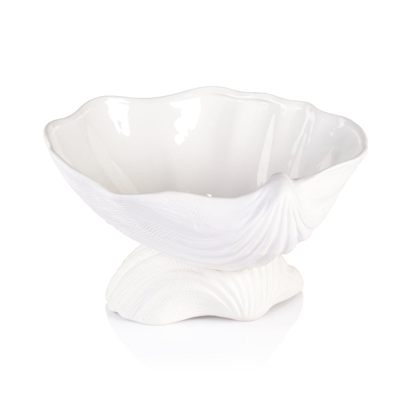 La Coquille Stoneware Clam Shell Bowl - Serveware by Carlyle Avenue
