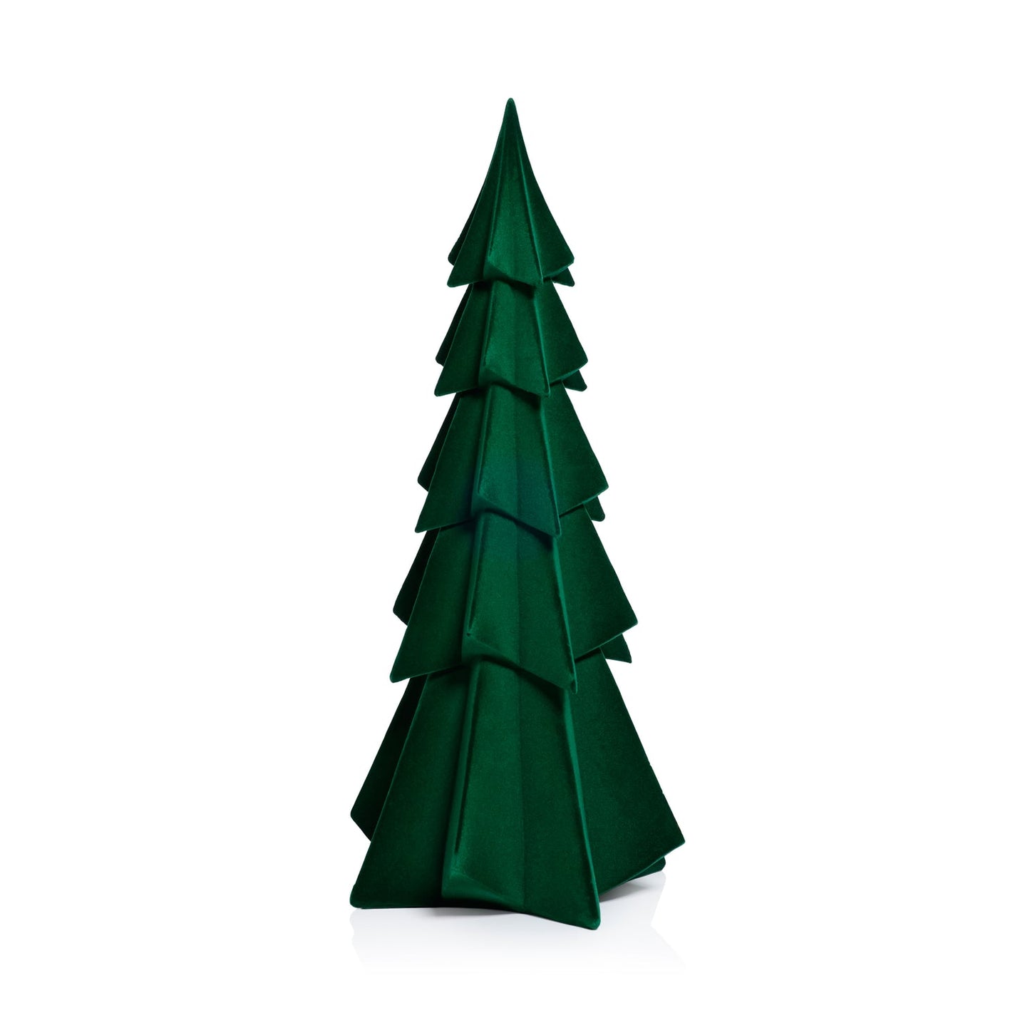 Flocked Decorative Tree - Green