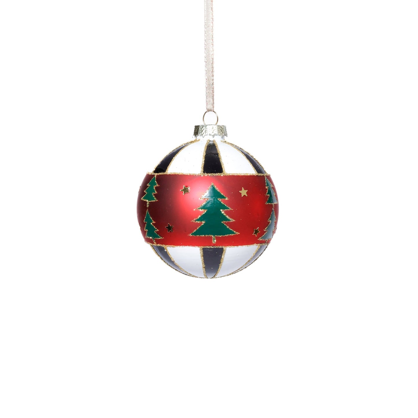 Tree Design Glass Ball Ornament - Ornaments by Carlyle Avenue