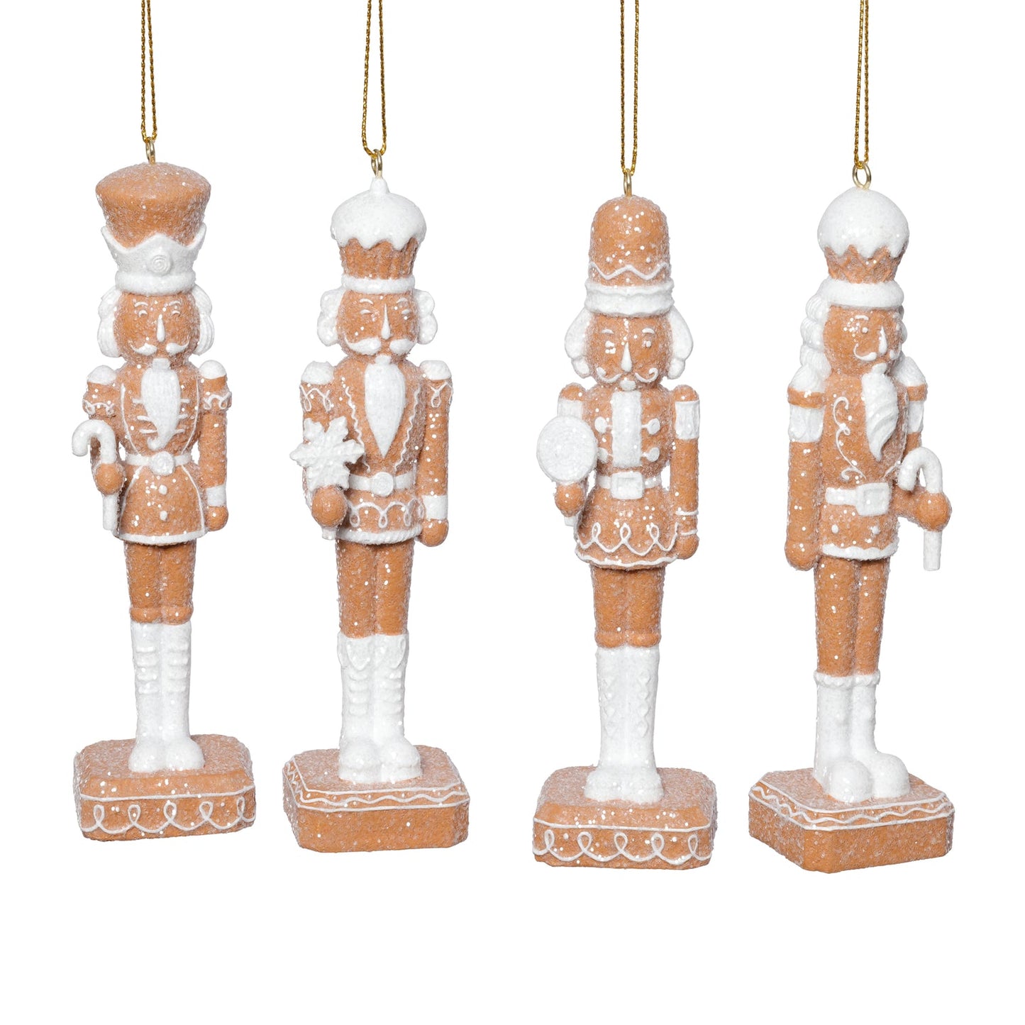 Gingerbread Soldier Ornament - Set of 4 Assorted