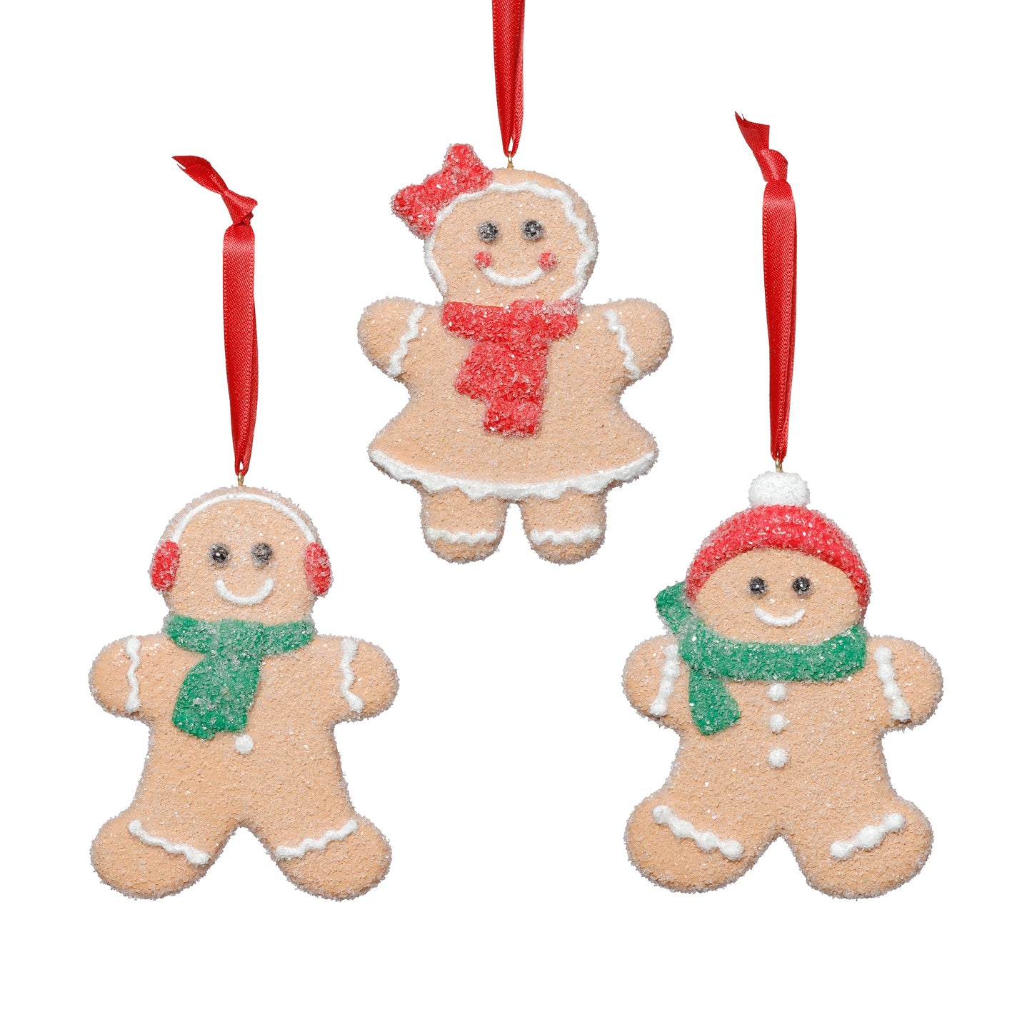 Cookie Gingerbread Ornament - Set of 3 Assorted