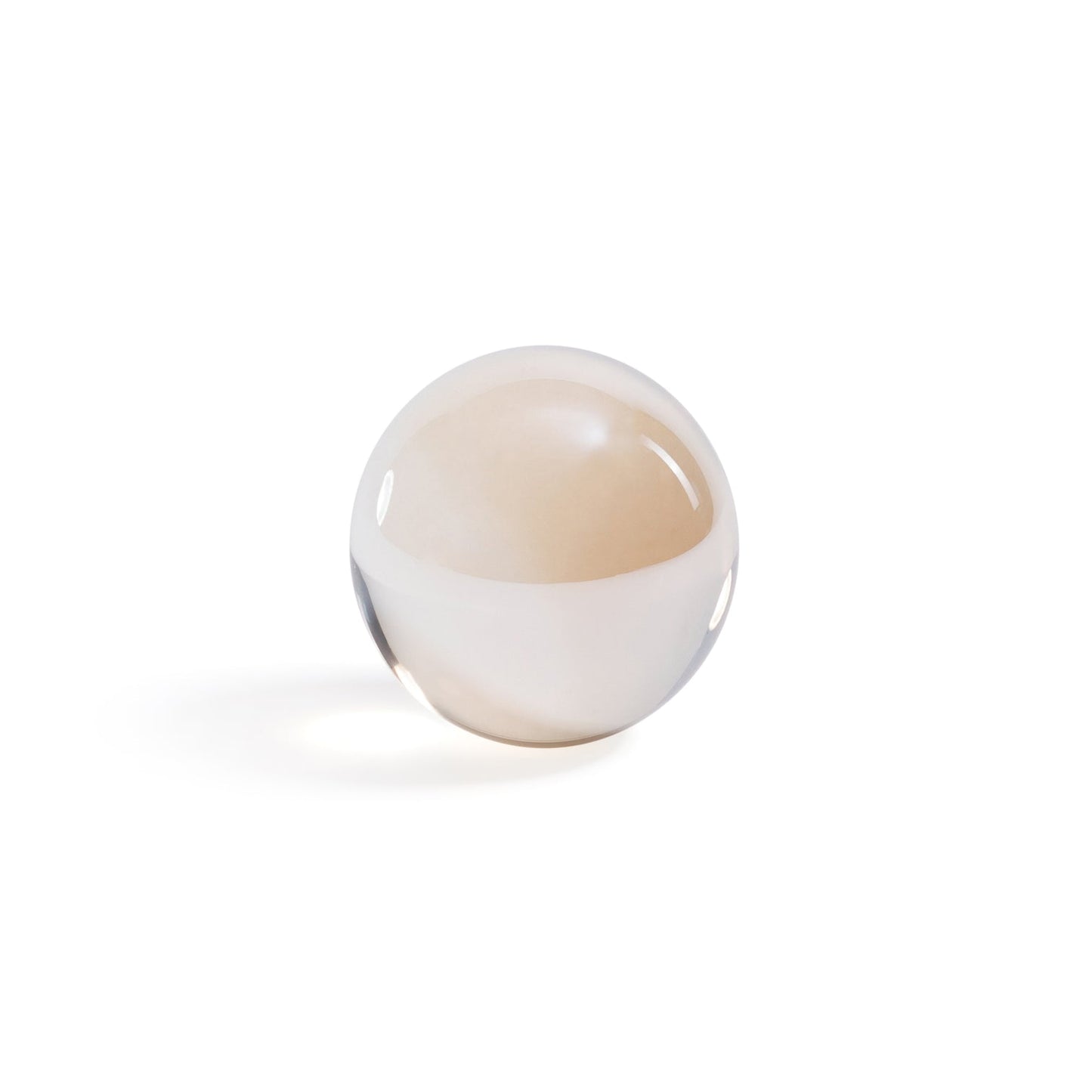 Crystal Glass Ball - Amber - Decorative Accessories by Carlyle Avenue