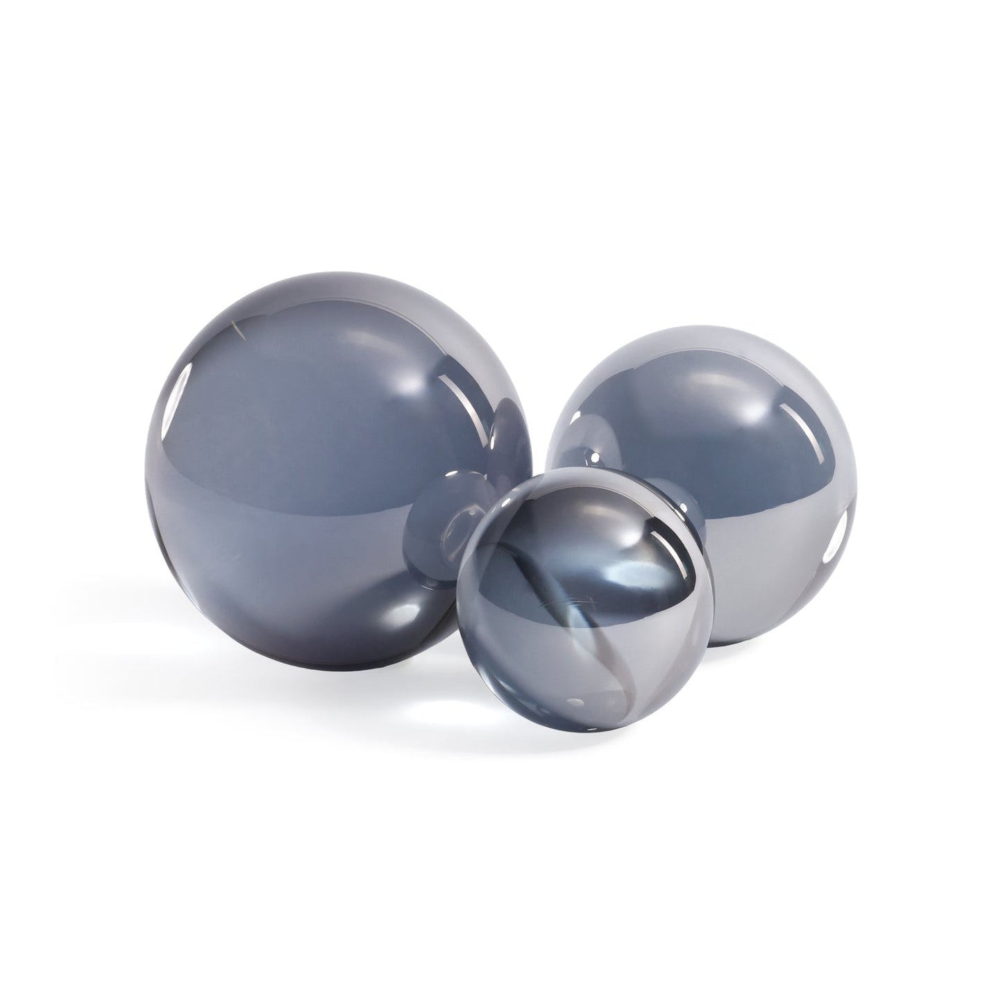 Crystal Glass Ball - Smoke - Decorative Accessories by Carlyle Avenue