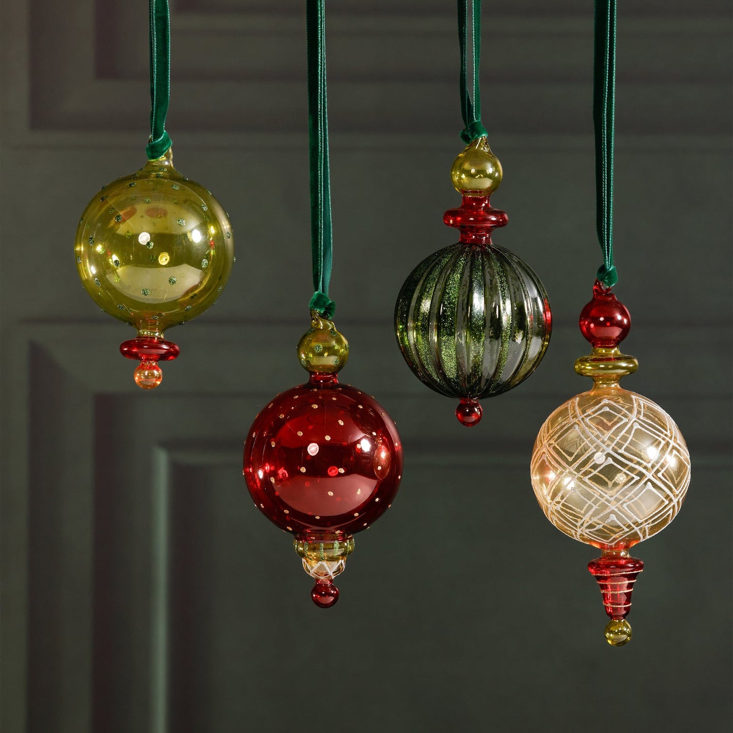 Festive Ornament - Set of 4 Assorted