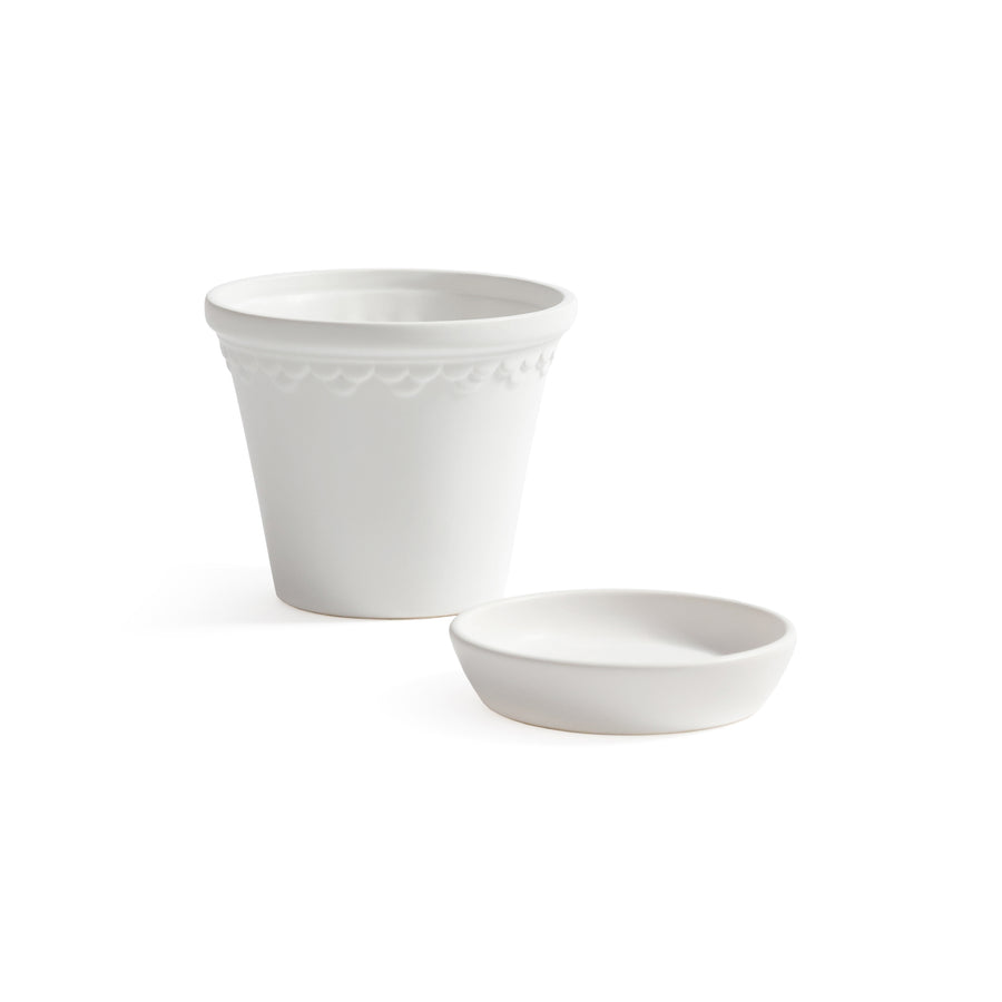 San Ysidro Flower Pot with Saucer