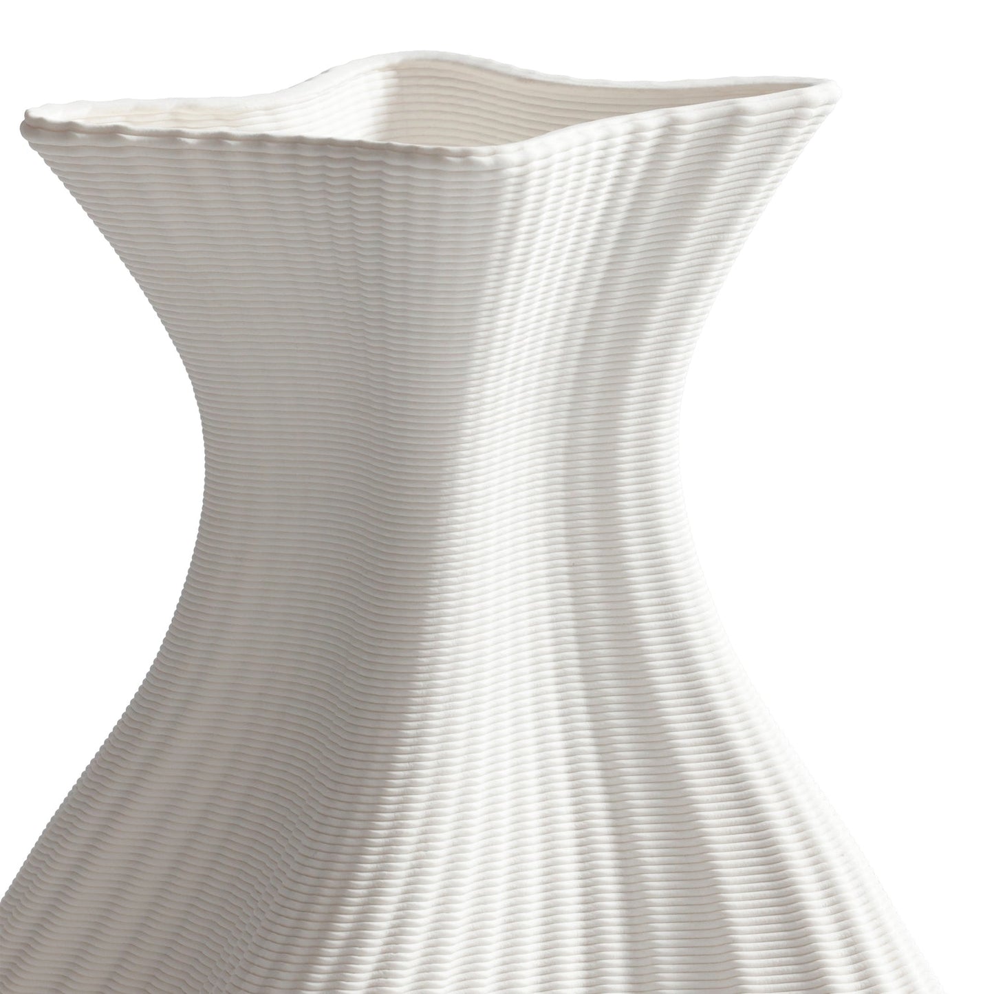 Swirling 3D Printed Ceramic Vase