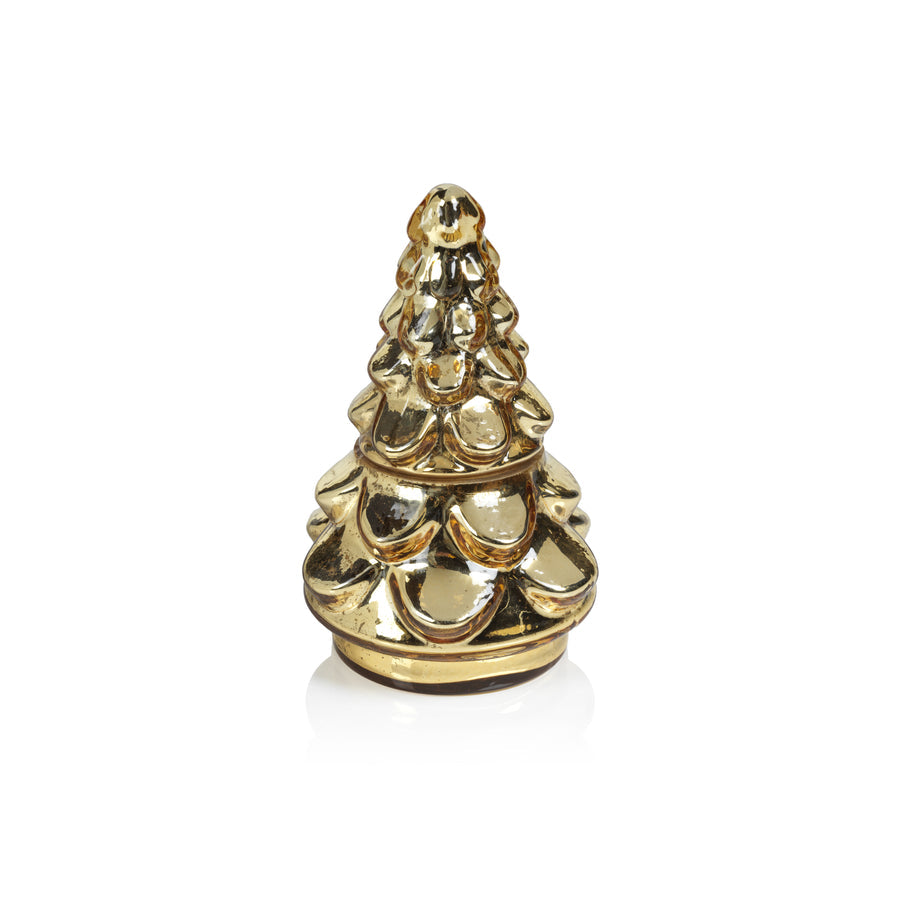 Glass Tree Scented Candle - Gold - Home Fragrance by Carlyle Avenue