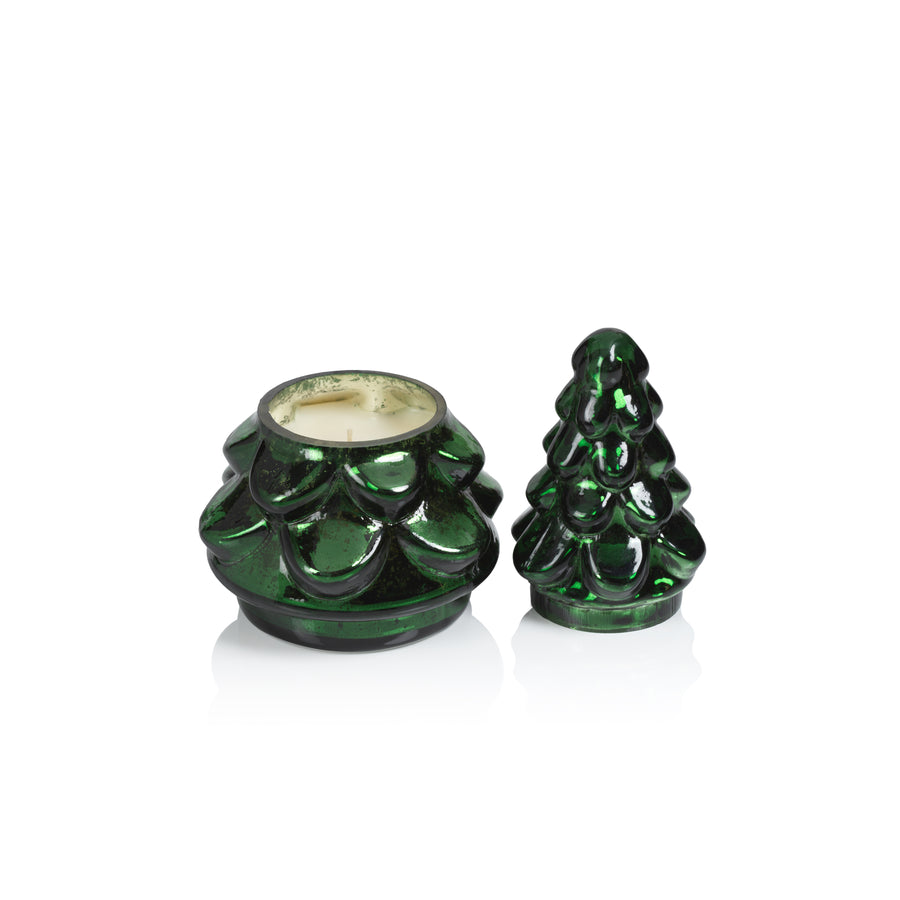 Glass Tree Scented Candle - Green - Home Fragrance by Carlyle Avenue