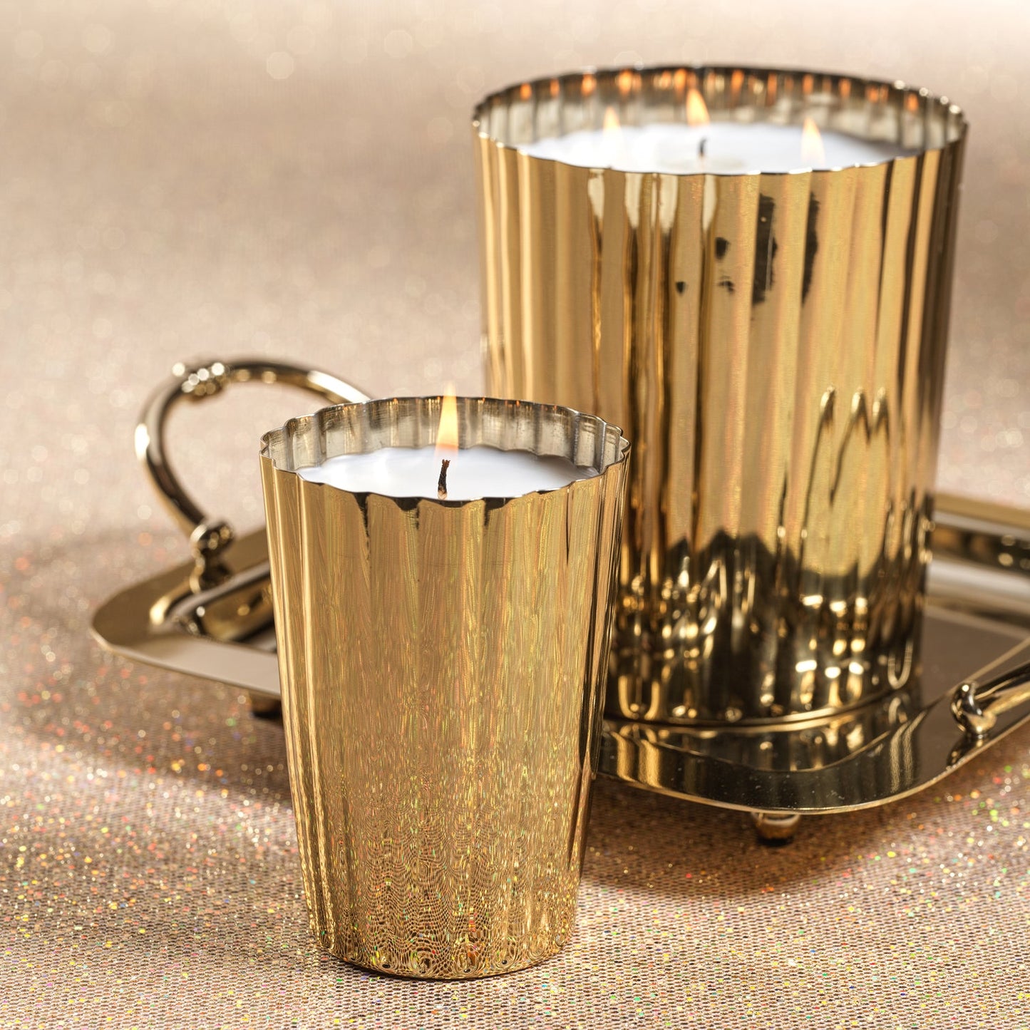 Vendôme Scented Tumbler Candle - Gold - Candles by Carlyle Avenue