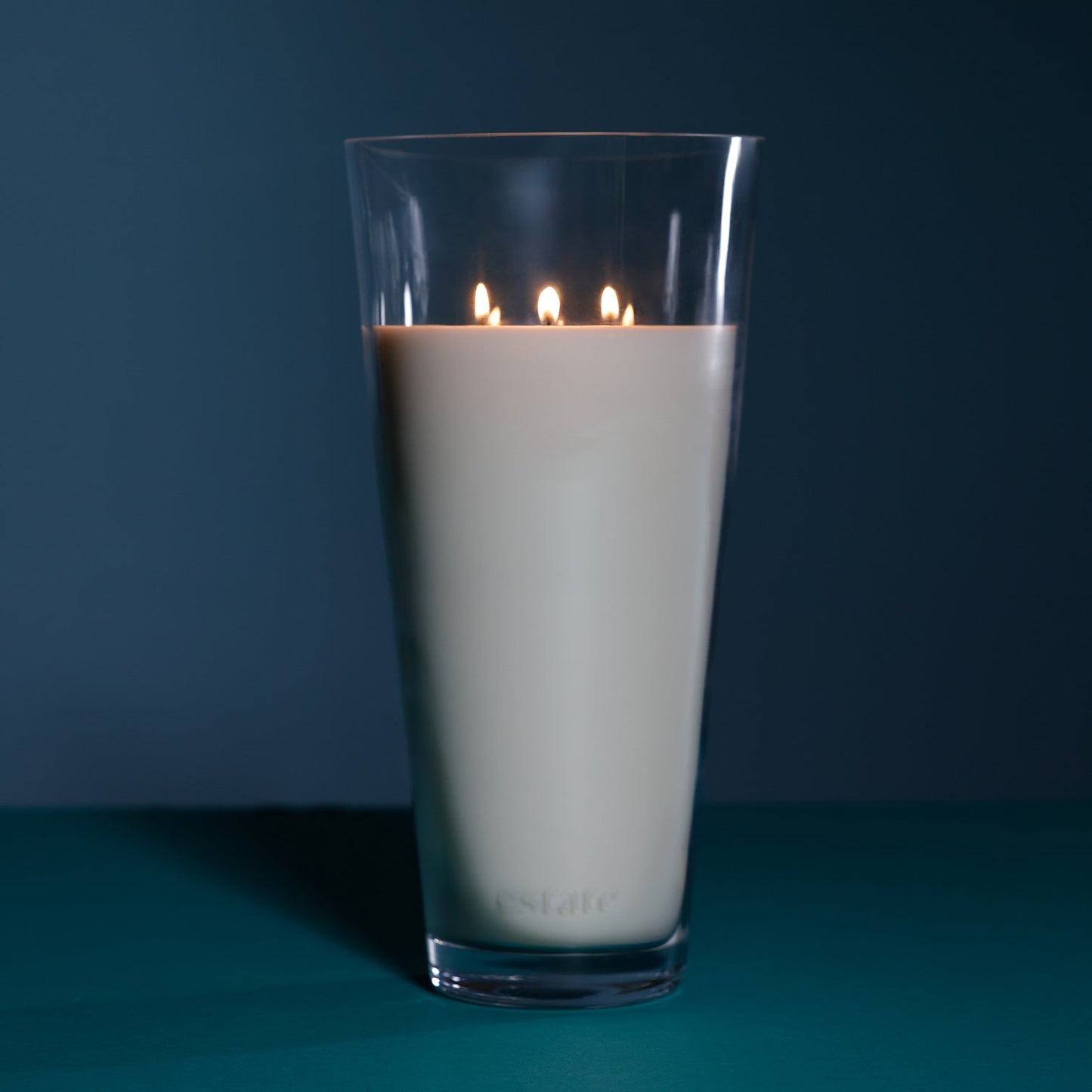 Estate Candle Collection - Clear - Aqua - Home Fragrance by Carlyle Avenue