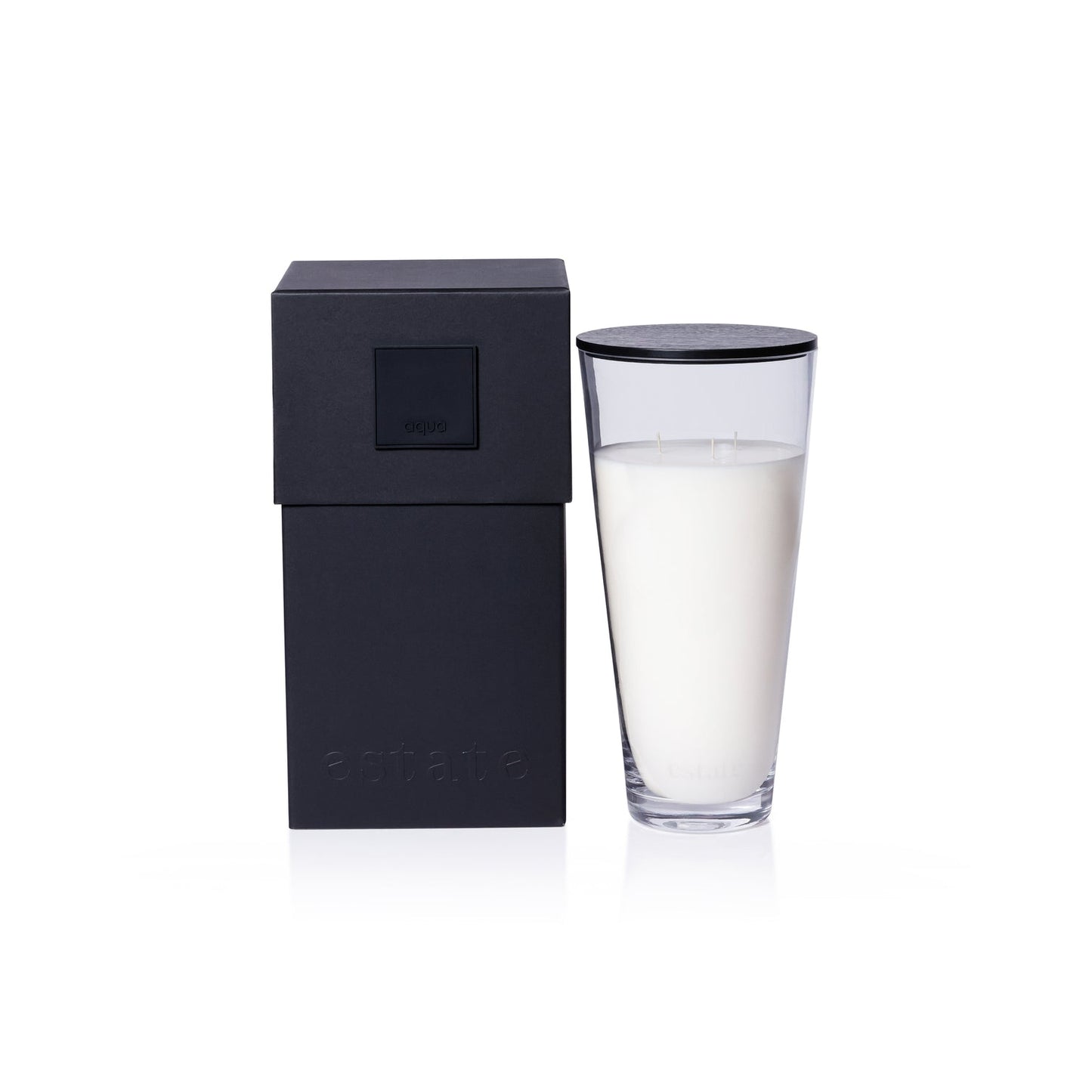 Estate Candle Collection - Clear - Aqua - Home Fragrance by Carlyle Avenue