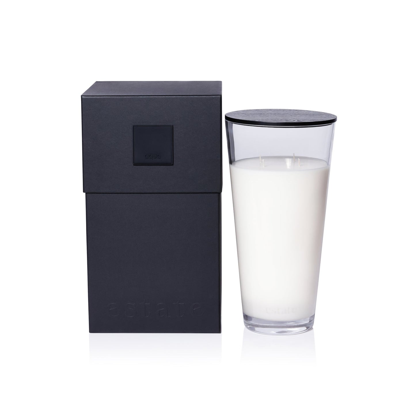 Estate Candle Collection - Clear - Aqua - Home Fragrance by Carlyle Avenue