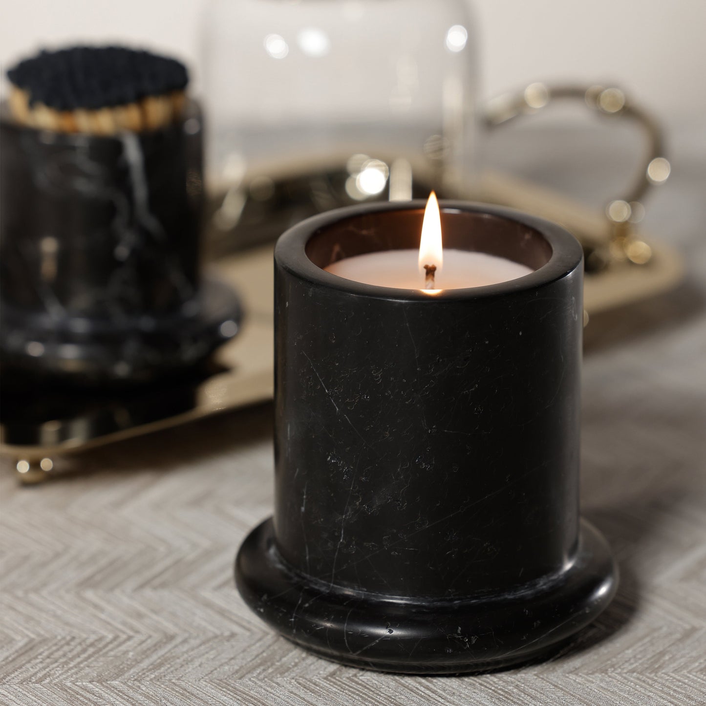Marbella Scented Candle Jar with Cloche - PREORDER