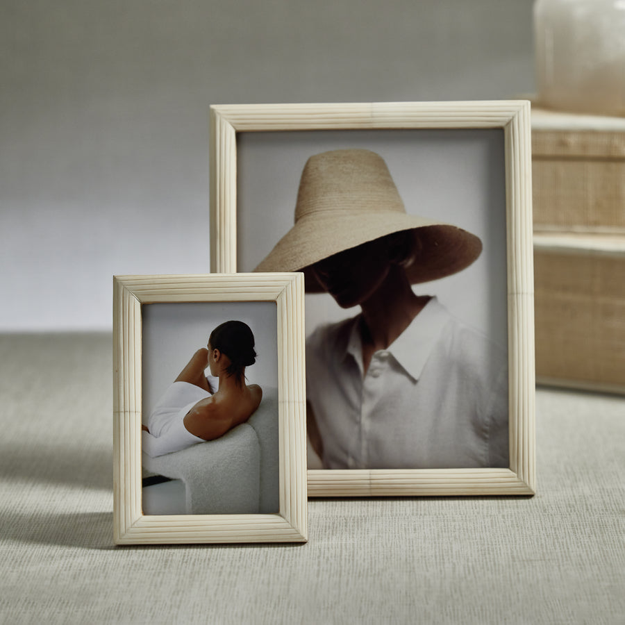 Palomar Etched White Bone Photo Frame - Picture Frames by Carlyle Avenue