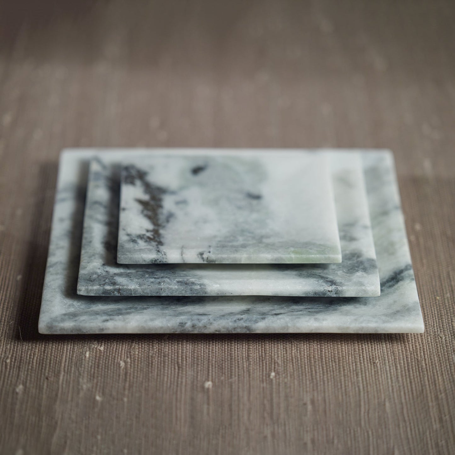 Palomar Marble Tray - White Gray - Trays by Carlyle Avenue