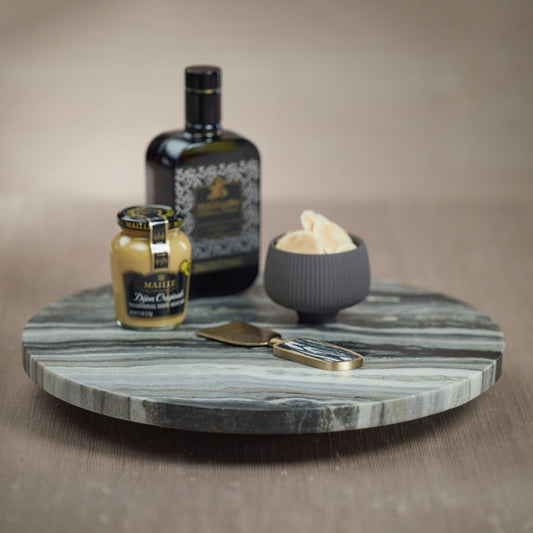 Black Marble Lazy Susan - Tray by Carlyle Avenue