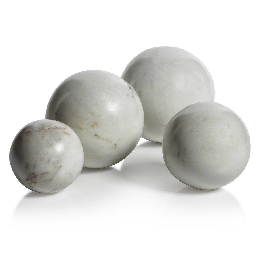 Marble Fill Ball - White - Decorative Accessories by Carlyle Avenue