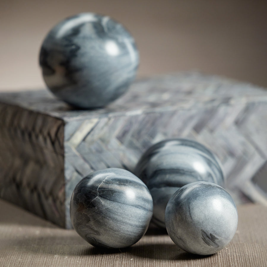 Marble Fill Ball - Gray - Decorative Accessories by Carlyle Avenue