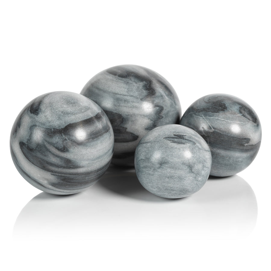 Marble Fill Ball - Gray - Decorative Accessories by Carlyle Avenue