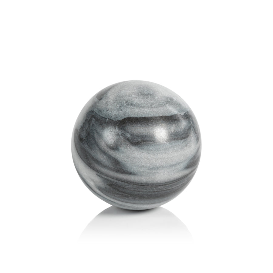 Marble Fill Ball - Gray - Decorative Accessories by Carlyle Avenue