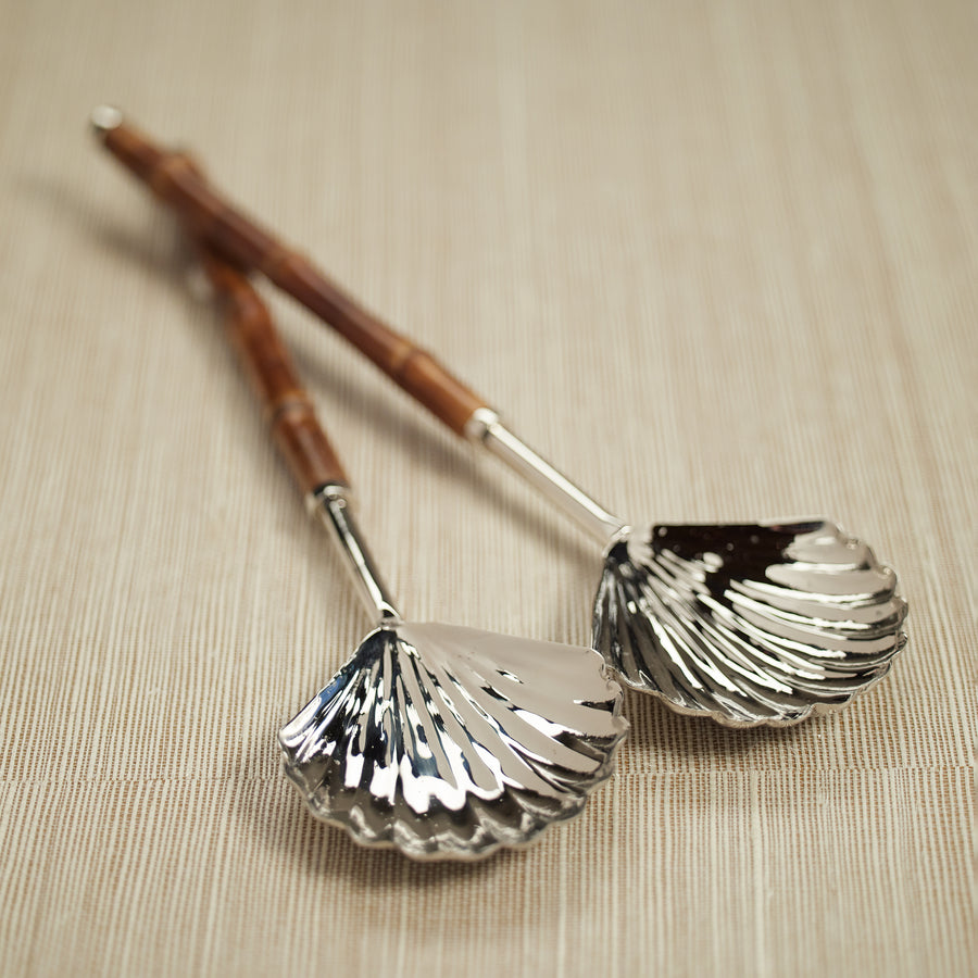 The Colony Bamboo and Nickel Server Set - Barware by Carlyle Avenue