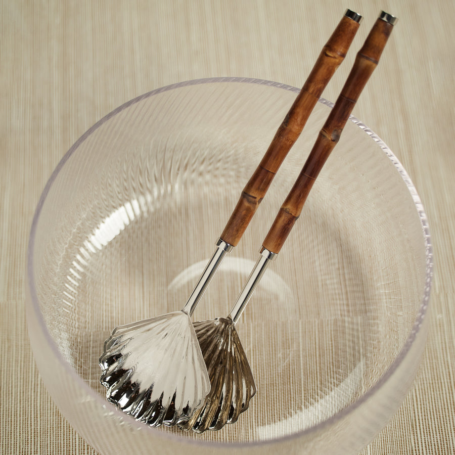 The Colony Bamboo and Nickel Server Set - Barware by Carlyle Avenue