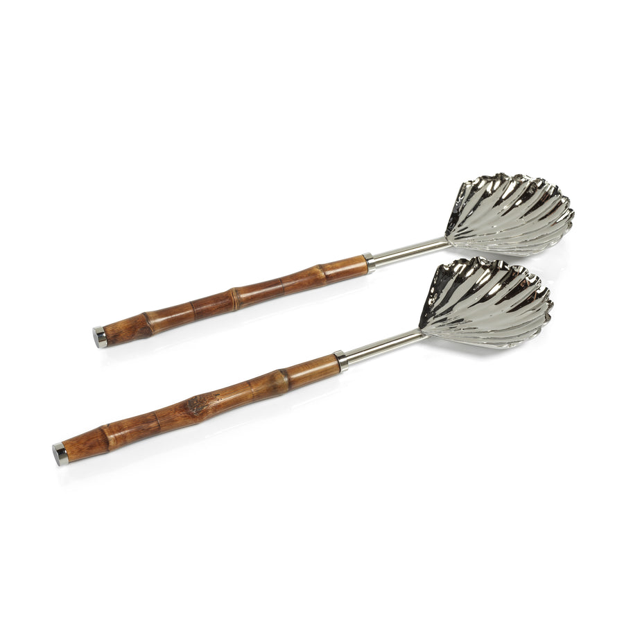 The Colony Bamboo and Nickel Server Set - Barware by Carlyle Avenue