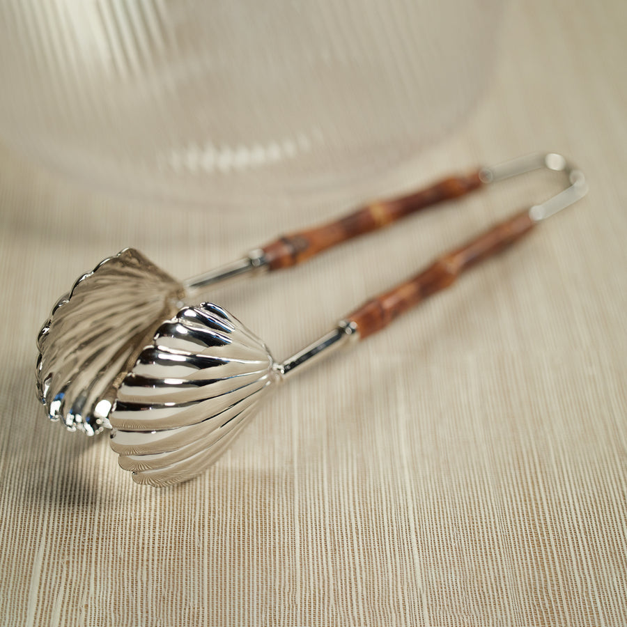 The Colony Bamboo and Nickel Server Tong - Barware by Carlyle Avenue