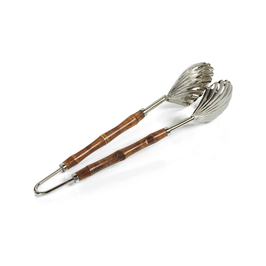 The Colony Bamboo and Nickel Server Tong - Barware by Carlyle Avenue