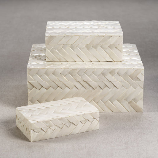 Bone Braided Box - Decorative Accessories by Carlyle Avenue