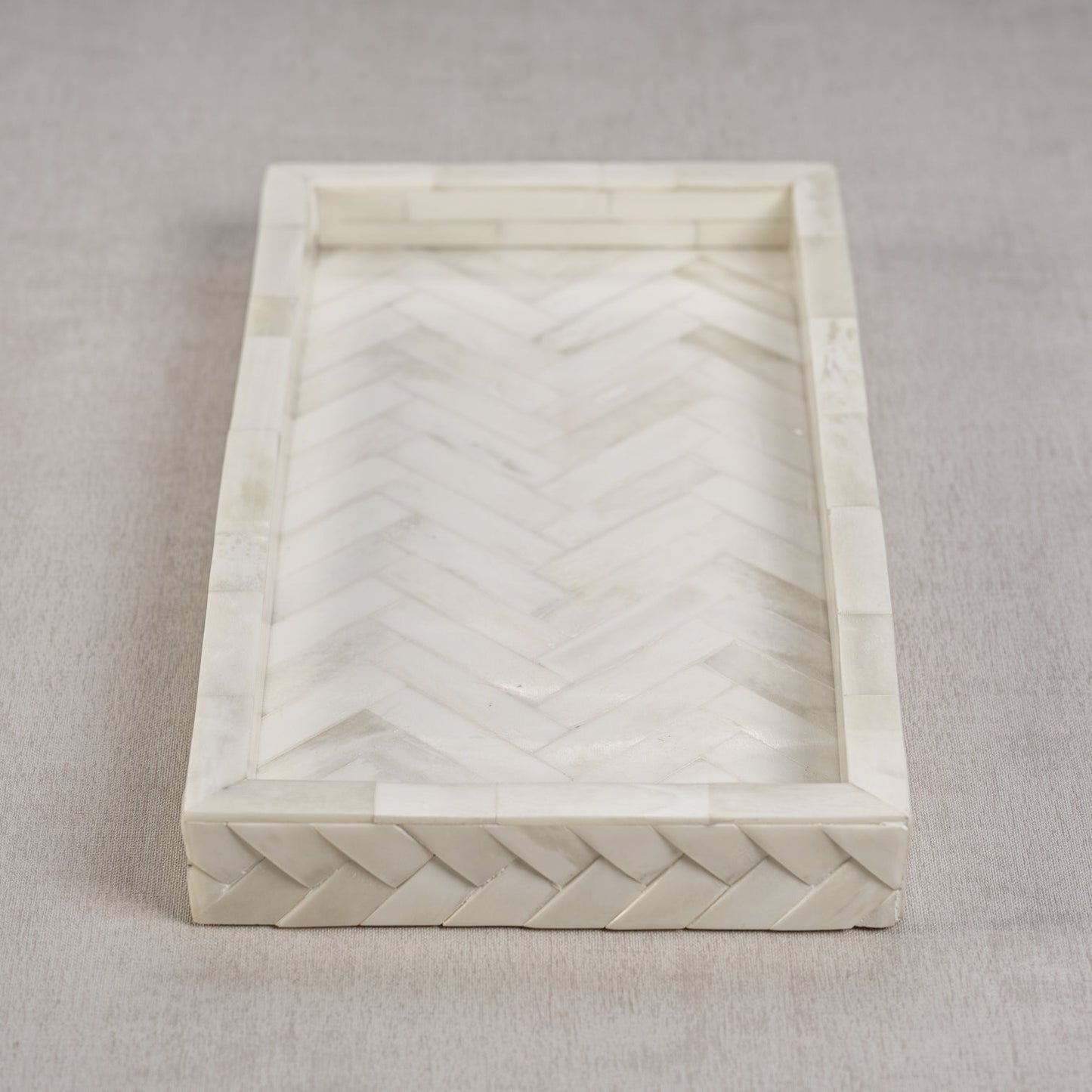 Bone Braided Tray - Small - Trays by Carlyle Avenue