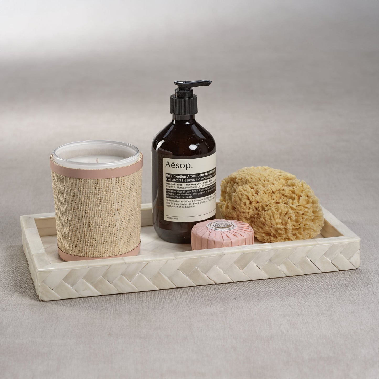 Bone Braided Tray - Small - Trays by Carlyle Avenue