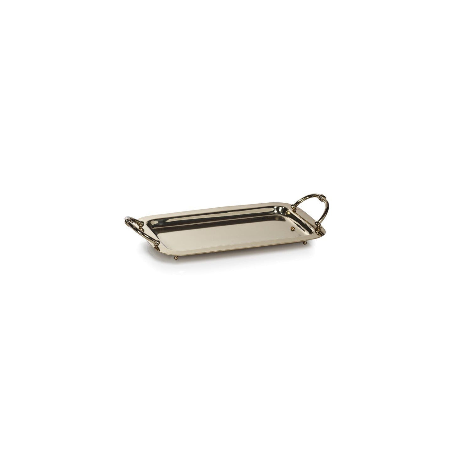 Manetta Steel & Brass Tray - Polished Gold - 5 sizes - Trays by Carlyle Avenue