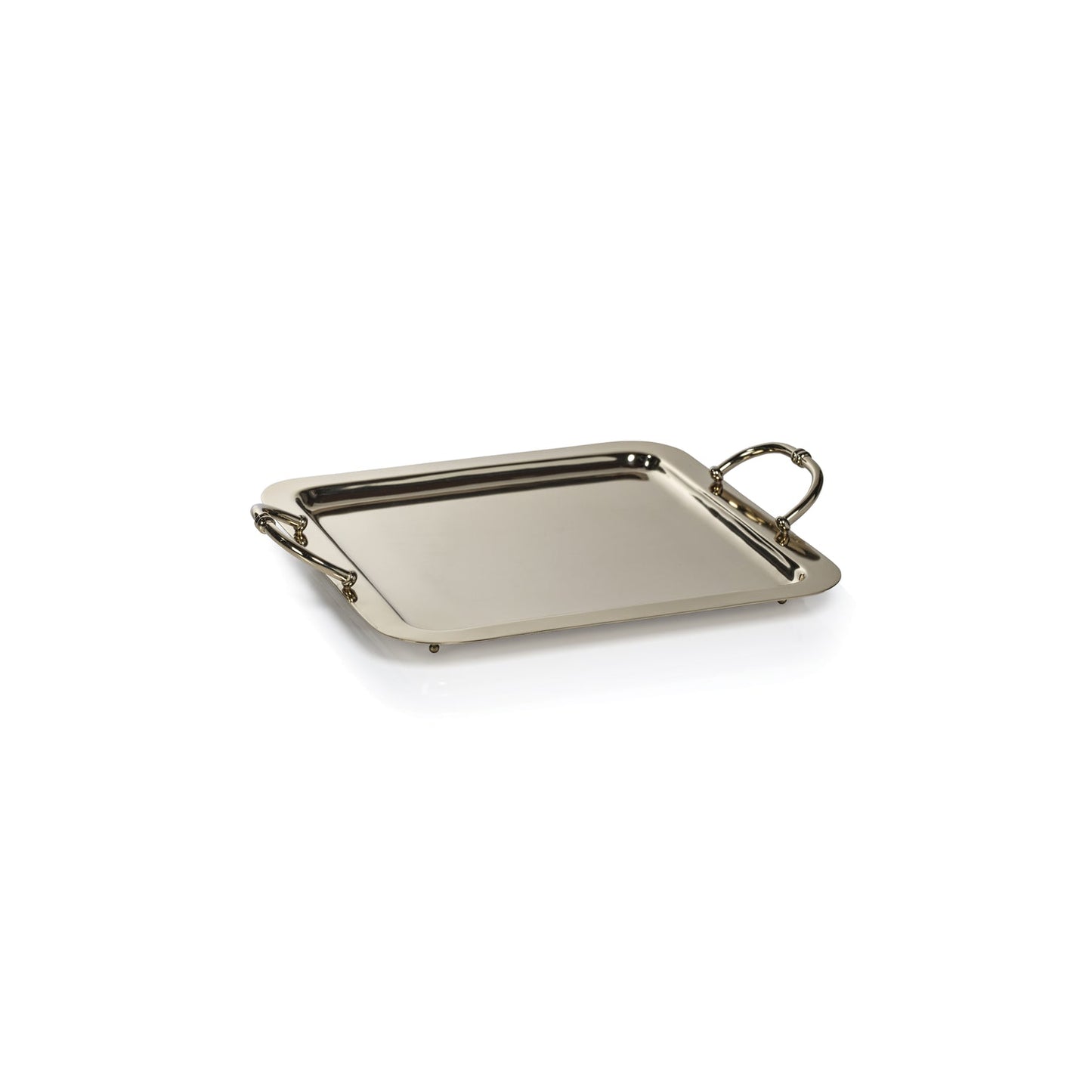 Manetta Steel & Brass Tray - Polished Gold - 5 sizes - Trays by Carlyle Avenue