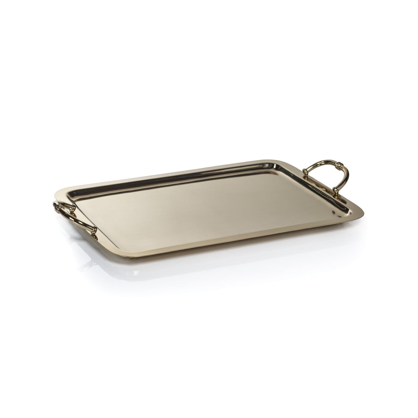 Manetta Steel & Brass Tray - Polished Gold - 5 sizes - Trays by Carlyle Avenue