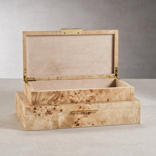 Burlwood Veneer Box - Boxes by Carlyle Avenue